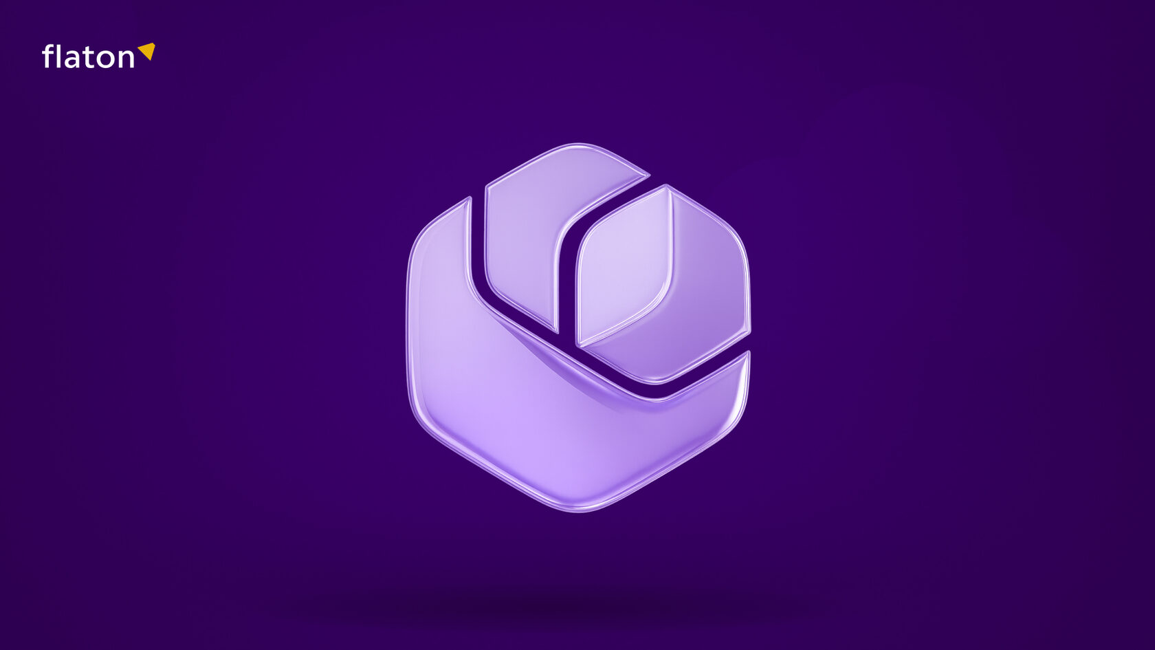 логотип Webiomed в стеклянном стиле на фиолетовом фоне 